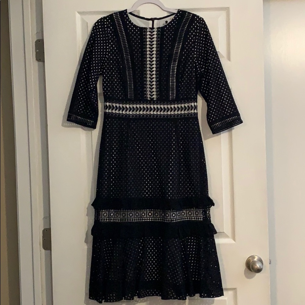 Dainty Jewell’s Black and White Dress | M | NWT